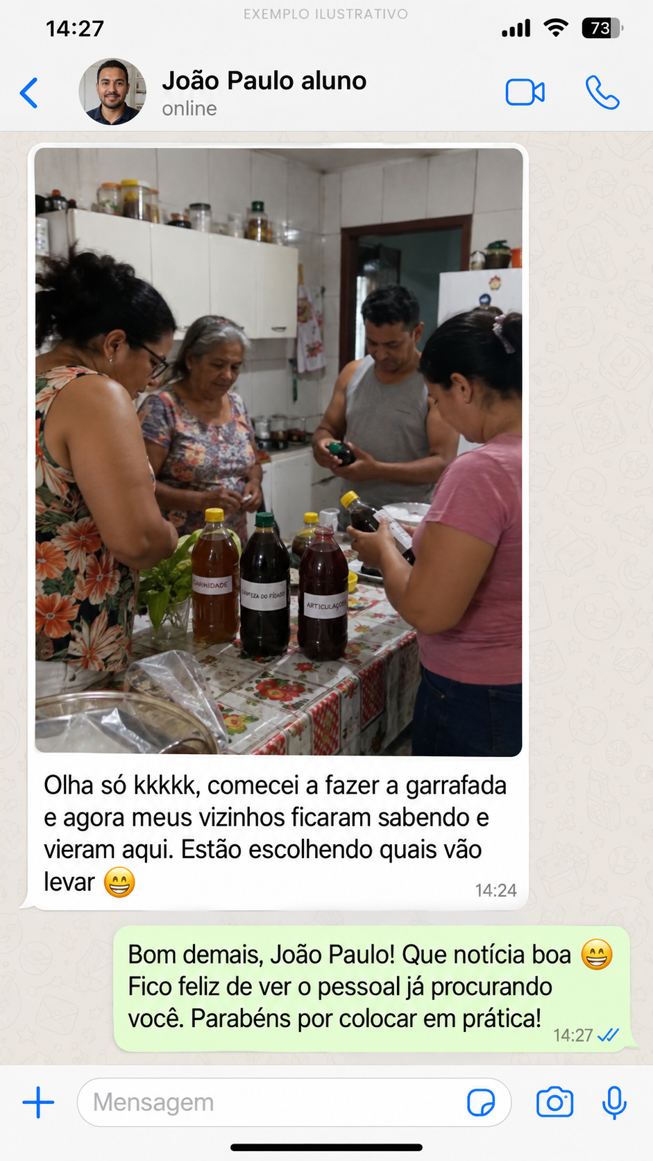 Depoimento de João Paulo, aluno do curso